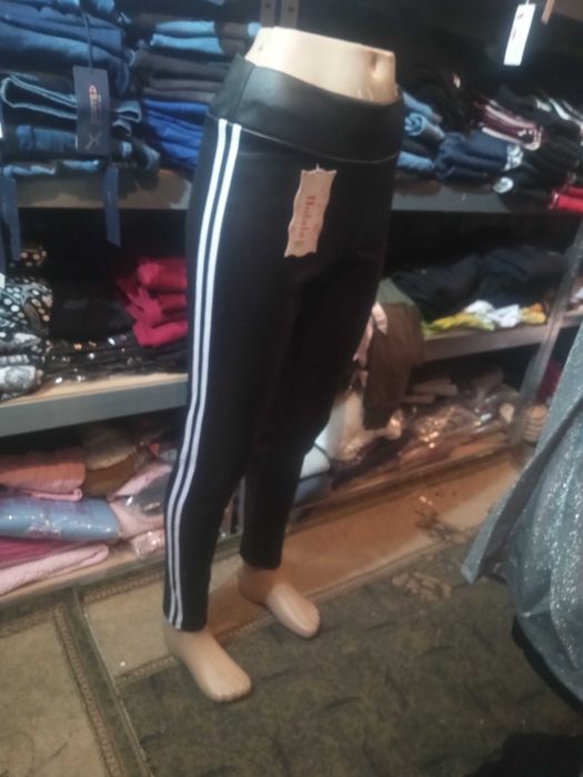 Leginsy ocieplane damskie latex wysoki stan