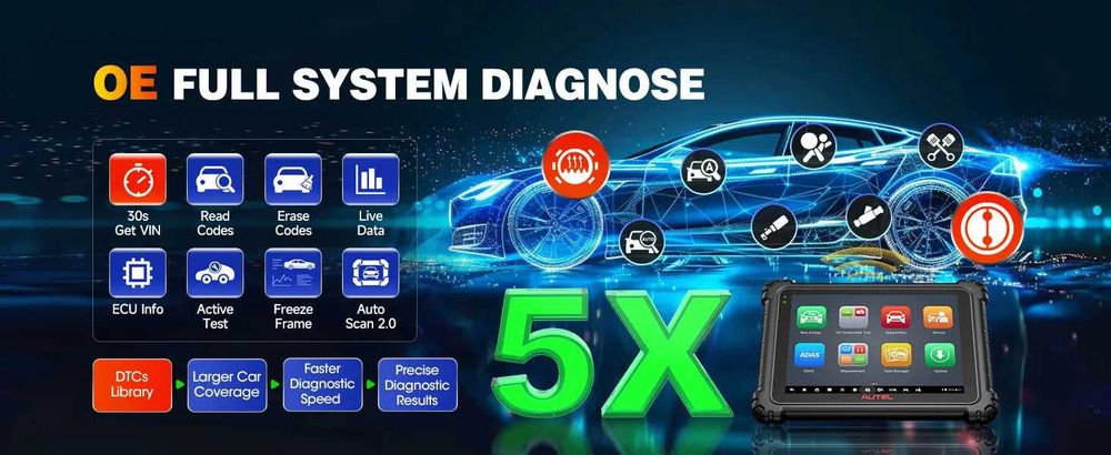 Autel MS Ultra EV Máquina Diagnostico OBD Professional Topo Gama (NOVO