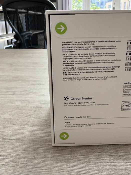 Apple Mac Mini 2024 M4 Pro 14/20 Core 64GB RAM 4TB SSD 10GbE новий