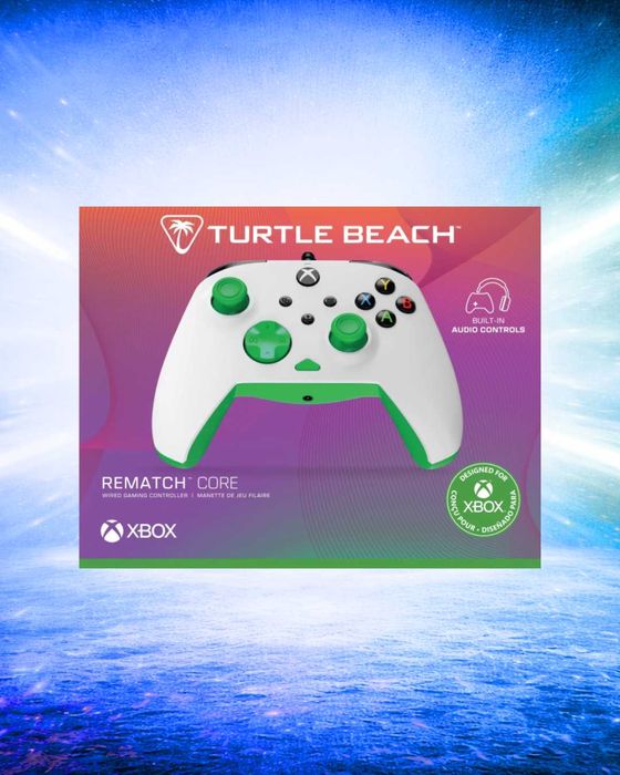 Turtle Beach Gamepad Rematch Core USB-C PC Xbox One Xbox Series X ou S Branco e Verde