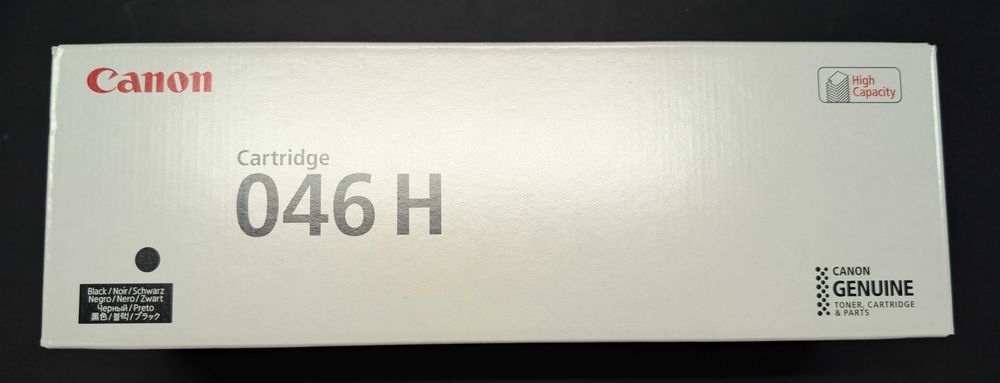 Toner Czarny Canon 046H BK, zwiększona pojemność, oryginalny- NOWY