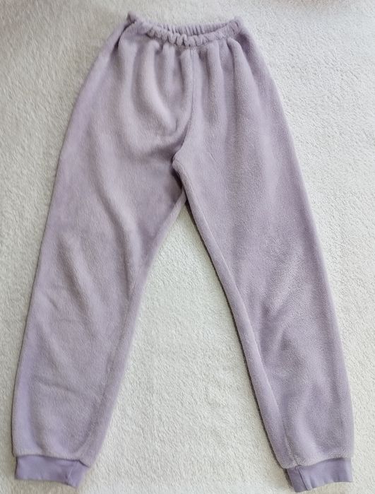 Плюшева тепла піжама 146 см + тапочки