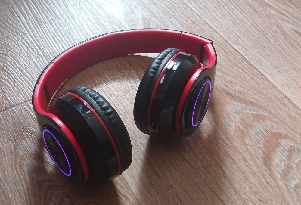 Бездротові Bluetooth навушники | RGB підсвітка | Стерео