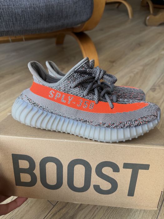 Adidas Yeezy Boost 350 V2 Beluga Reflective buty sneakersy szare 37 1/3