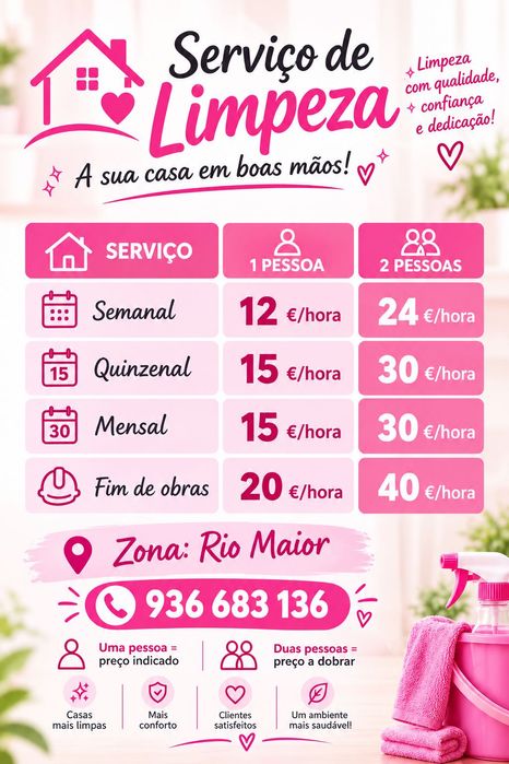Serviços de limpeza