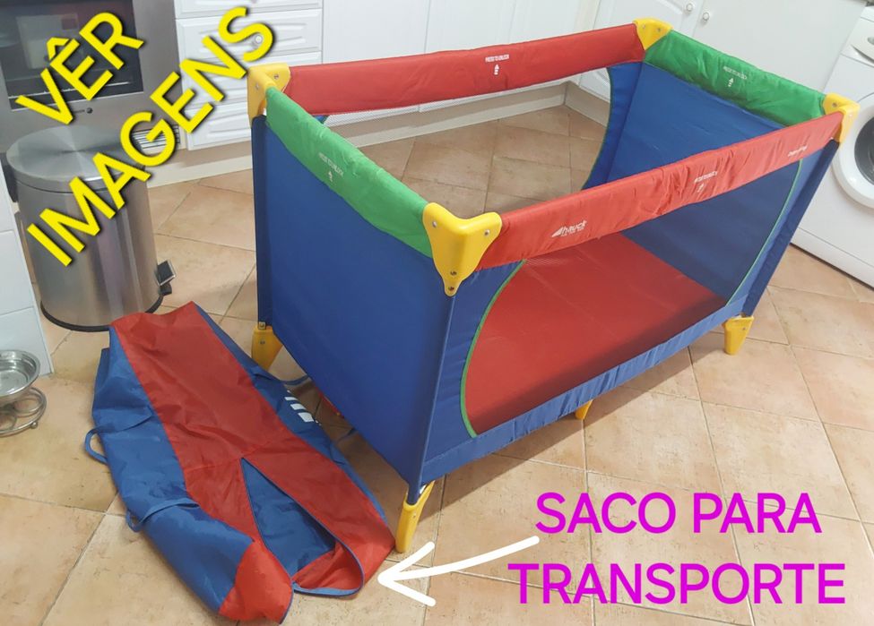 CAMA/PARQUE de VIAGEM como NOVA PARA BEBÉ.Casa Quarto Sala Cozinha.