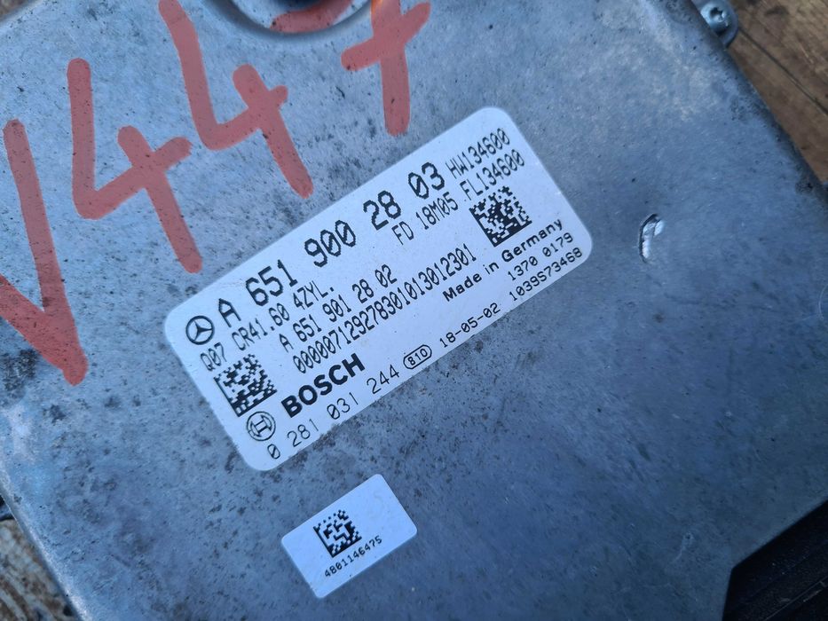 Mercedes Vito 447 2.2 zestaw startowy sterownik stacyjka klucz blokada