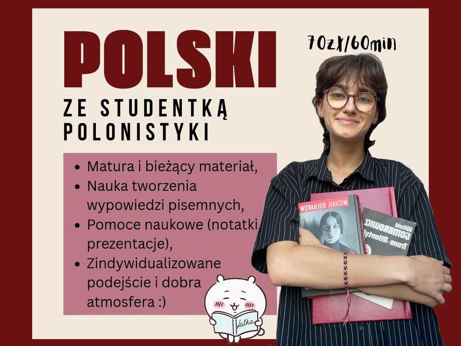 Korki z polskiego (szkoła podstawowa i średnia)