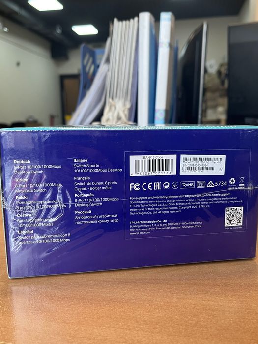 Комутатор TP-LINK TL-SG108 8*1Гбіт /с