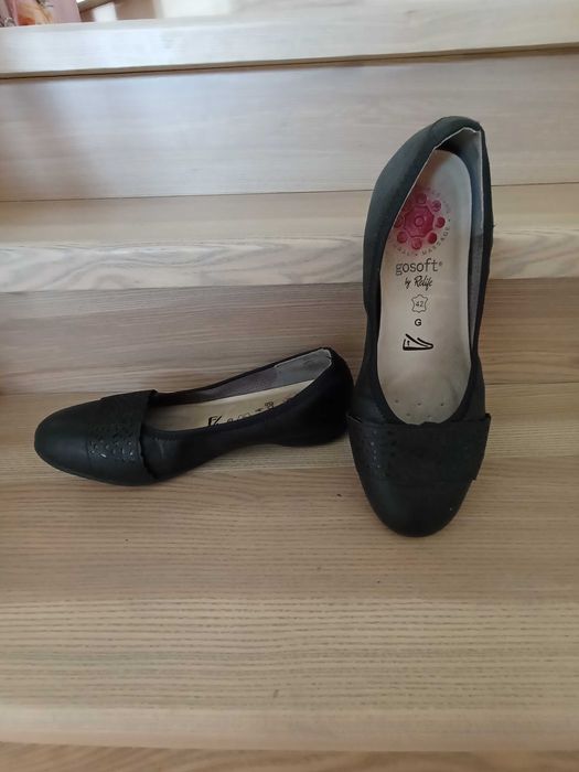Туфлі балетки 42 розмір на повну ногу шкіра