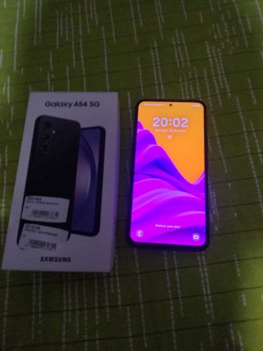 l,,Samsung Galaxy A54  5G novo em caixa mas sem carregador
