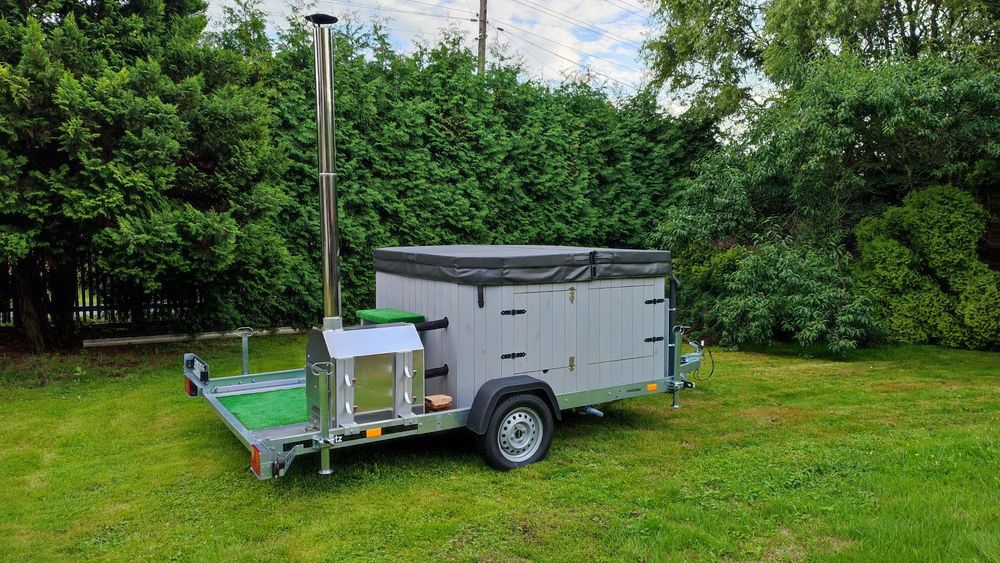 Mobilna balia bania jacuzzi hydromasaż wynajem