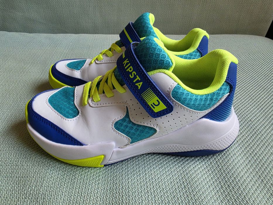 Buty dziecięce na WF halówki Decathlon Allsix VS100 Confort Junior na rzepy r.33