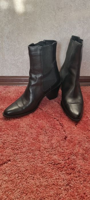 Кожанные Ботинки ZARA