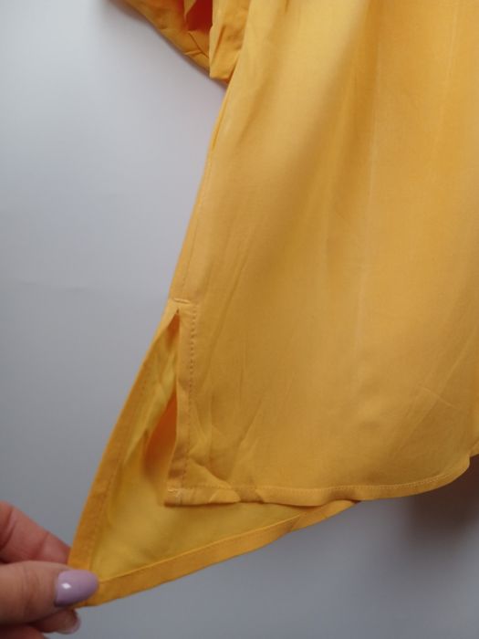 Bluzka Next żółta elegancka lekka EcoVero rozmiar XL 42 hit