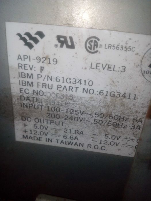 Блок живлення(зарядка) від  ІБМ+5В-21А,+12В5А,потужний 18 В,36В-5кВт..