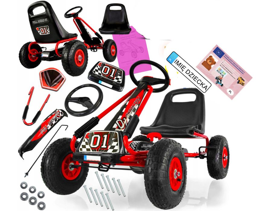Wielki Gokart A15 A-15- Pompowane Koła Hit Jakość /A-15