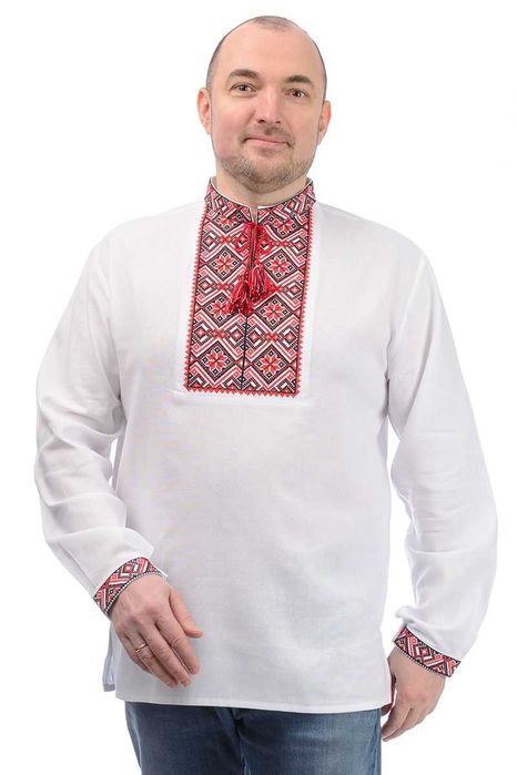 Чоловіча вишита сорочка вишиванка (біла)