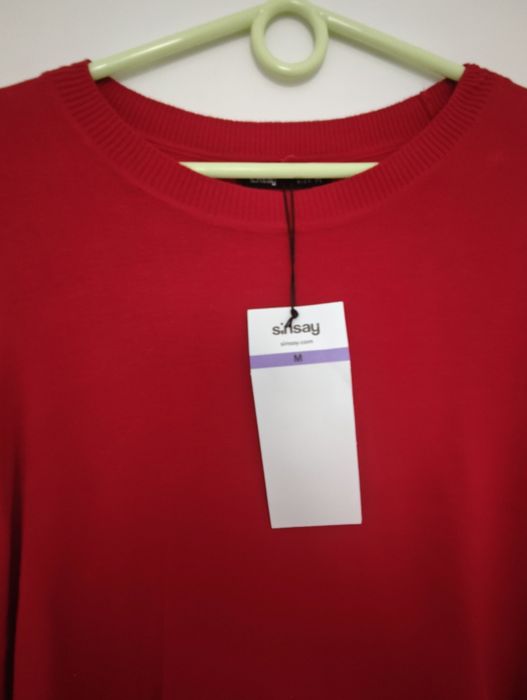 Sweter sinsay czerwony damski rozmiar M nowy