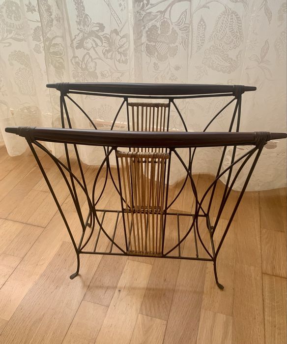 Porta revista antigo rústico