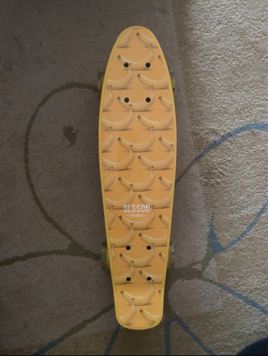 Skate amarelo criança/iniciante Olsson