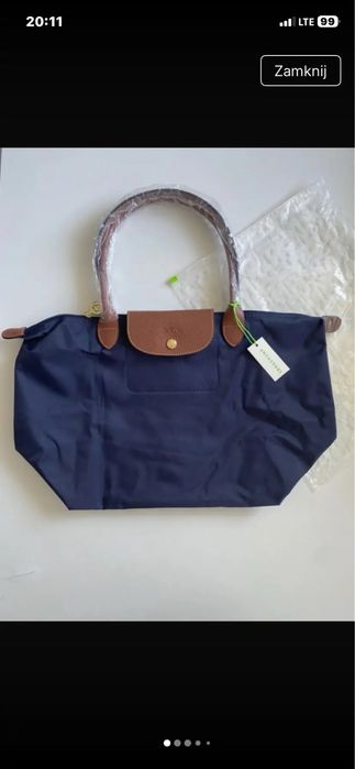 Torebka longchamp navy blue L