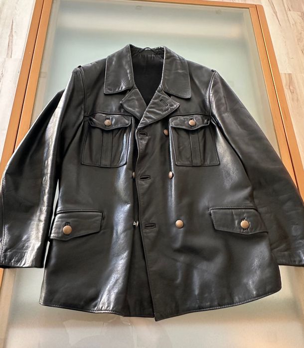 Casaco de moto em Pele de Cavalo ( HorseHide ) - Polícia Alemã anos 80