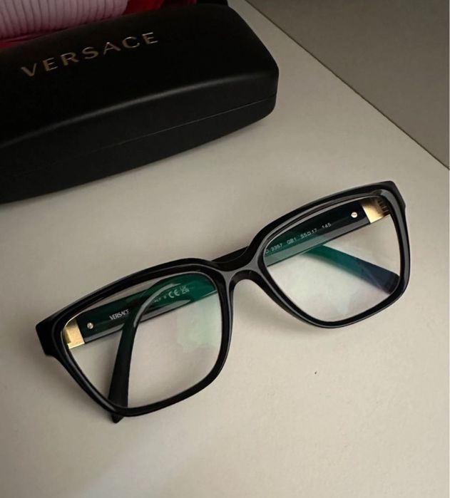 Oprawki korekcyjne Versace czarne okulary