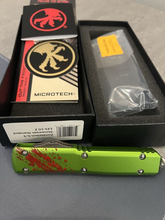 Microtech Ultratech ZombieTech 121-10Z Stonewash
