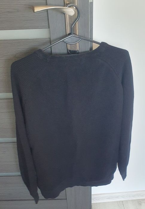 Czarny Bawełniany  sweterek męski