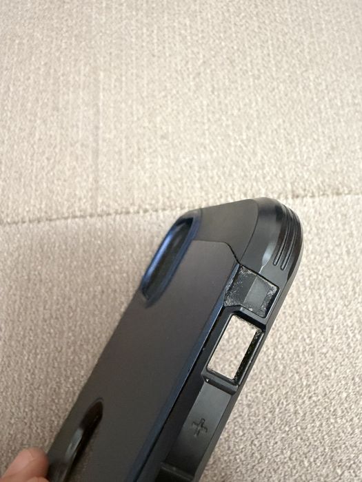 iPhone 15 Plus 6.7” 128GB, czarny + szklo antispy + case Spigen