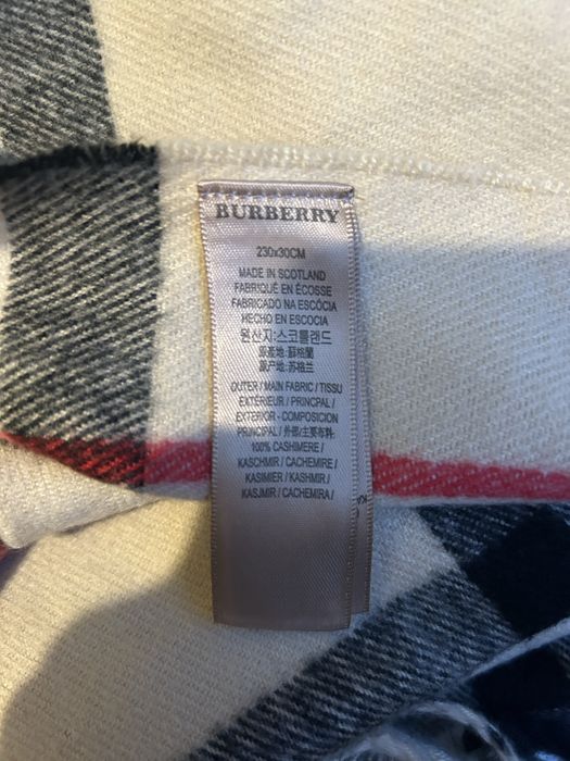 Szalik Burberry Nie Uzywany