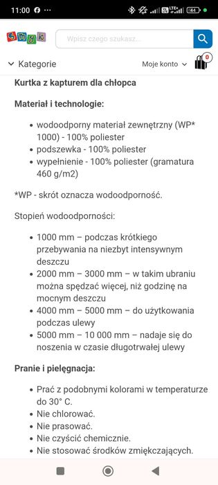 Gruba zimowa kurtka chłopięca cool club 110
