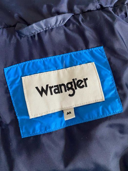 Kurtka Wrangler ciepła zimowo jesienna granatowa r. M markowa