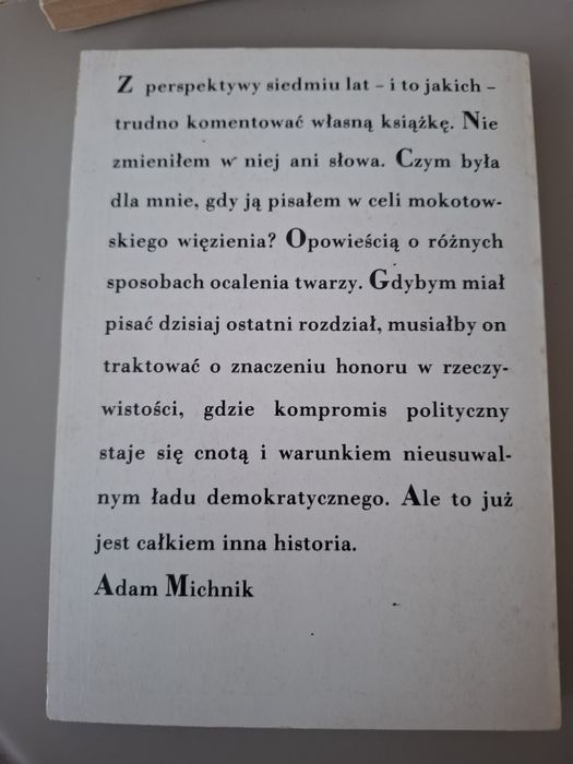 Książka Adama Michnika