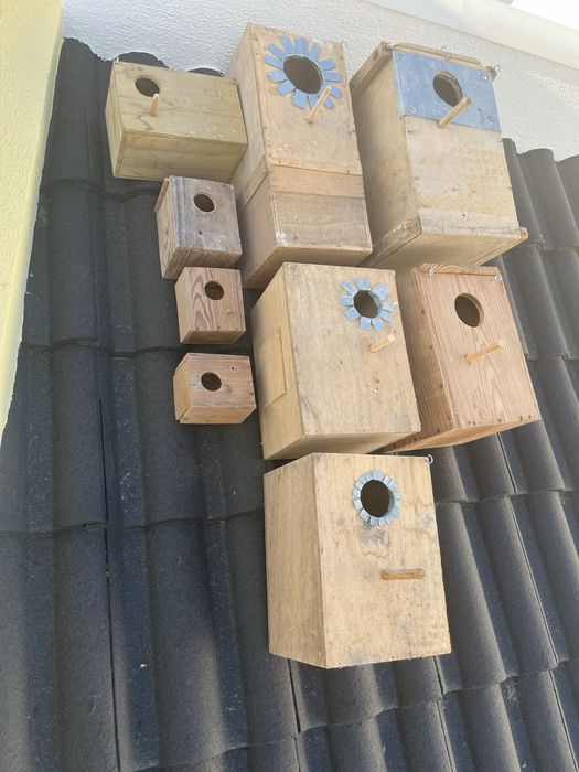 Lote 55€ vários ninhos madeira