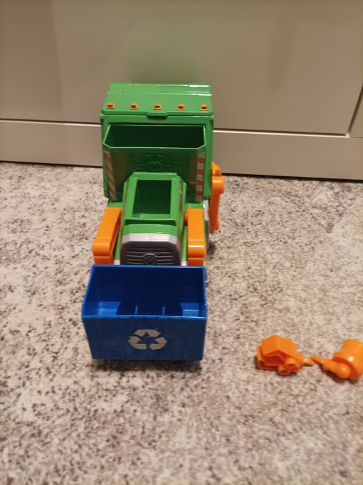 Psi patrol duży wóz do recyklingu śmieciarka Rocky