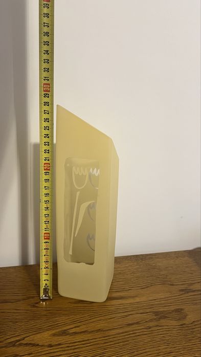 Flakon na kwiaty matowy kremowy