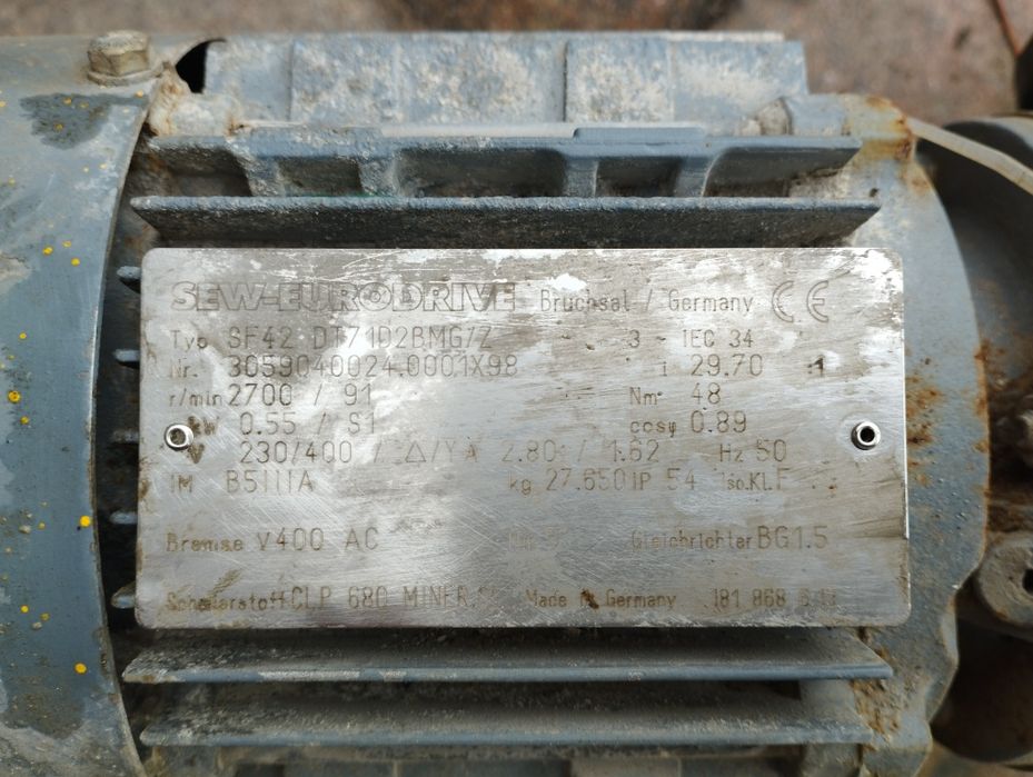 Motoreduktory 0.55 kv i 1.1 kv