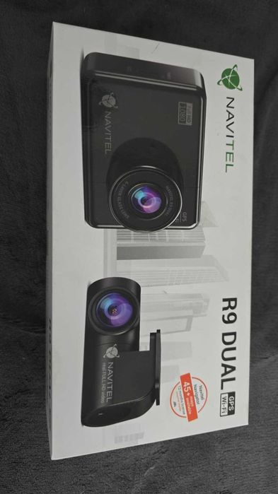 Kamera/Wideorejestrator NAVITEL R9 DUAL (Przód + Tył) | GPS, Wi-Fi