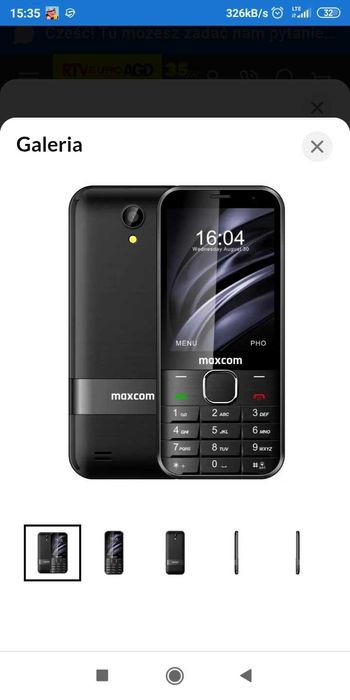 Telefon komórkowy Maxcom Mm334