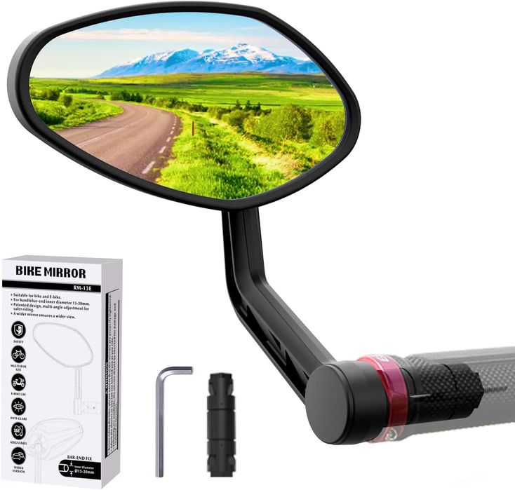 RBRL Bar End lusterko rowerowe, regulacja 360°