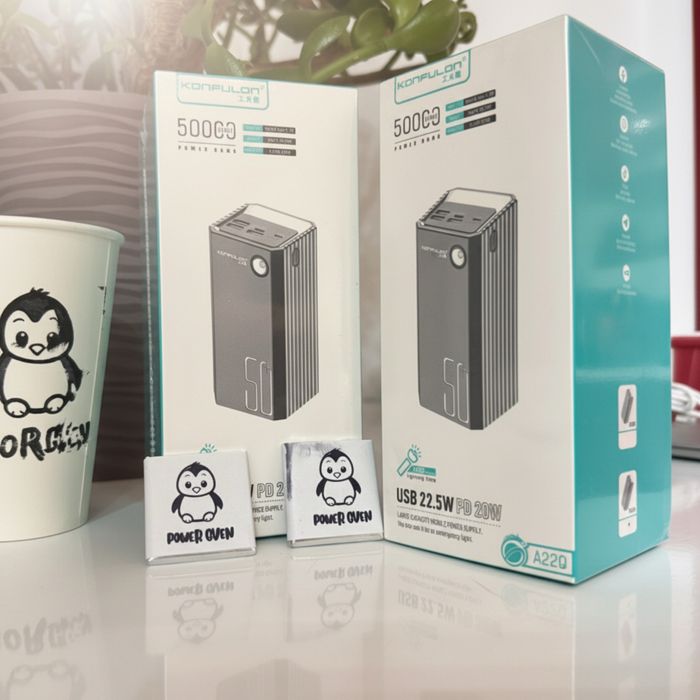 Весняний розпродаж ‼️Швидка зарядка Power Bank Konfulon 22 50000mAh