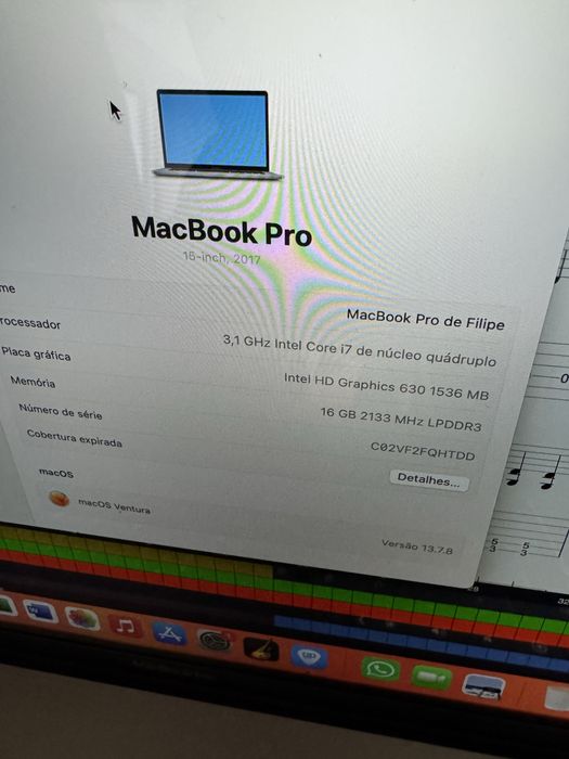 MacBook Pro 15” i7 touchbar 16gb - 2 TB
