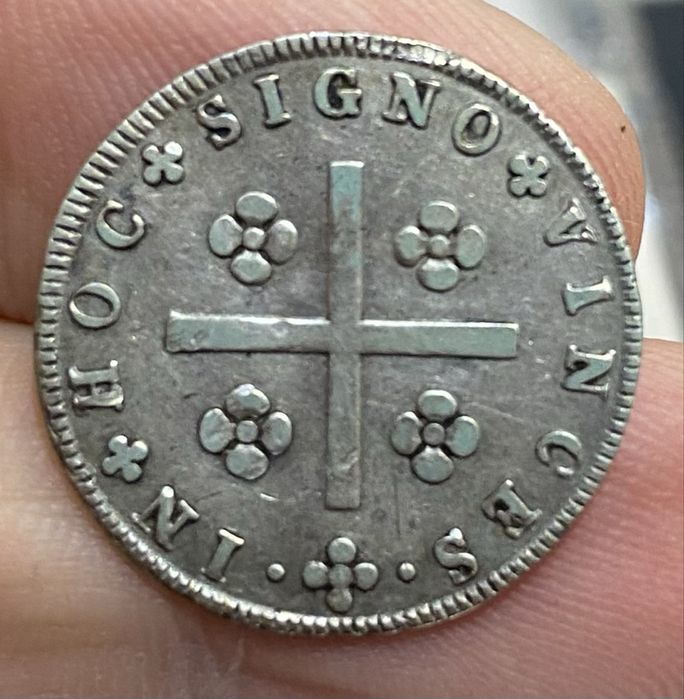 Moeda 1656 - D. MIGUEL I - Tostao 100 Reis
