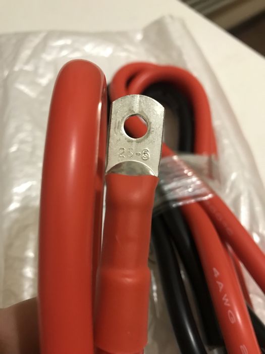 Дріт силіконовий лужений 4 AWG (25 мм.кв.)для LiFePo4 збірок