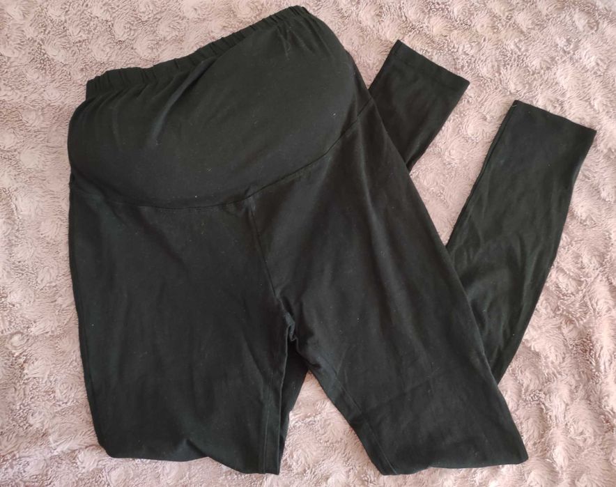 Czarne legginsy ciążowe wysokie Anna Field L świetnie skrojone
