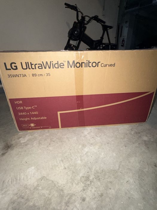 Monitor LG Ultrawide 35” Curvo QHD 3440x1440 100HZ + Braço de Monitor