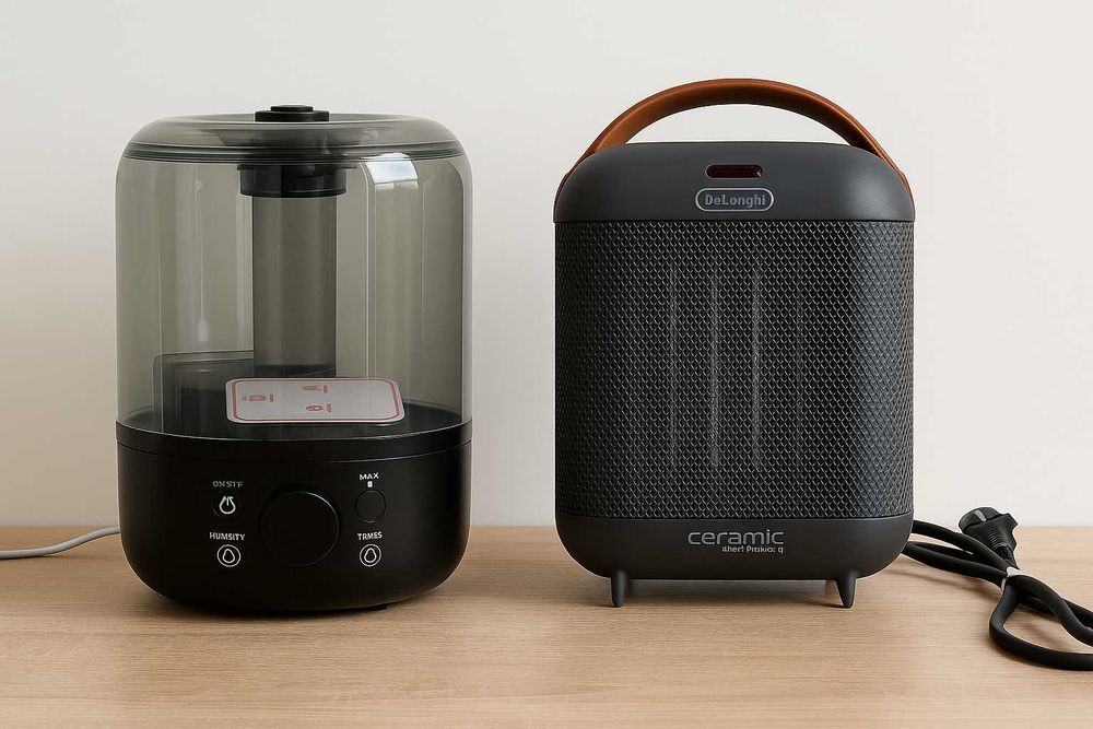 Зволожувач повітря HYADIERTECH HAROOKO U-1, керам. обігрівач DELONGHI
