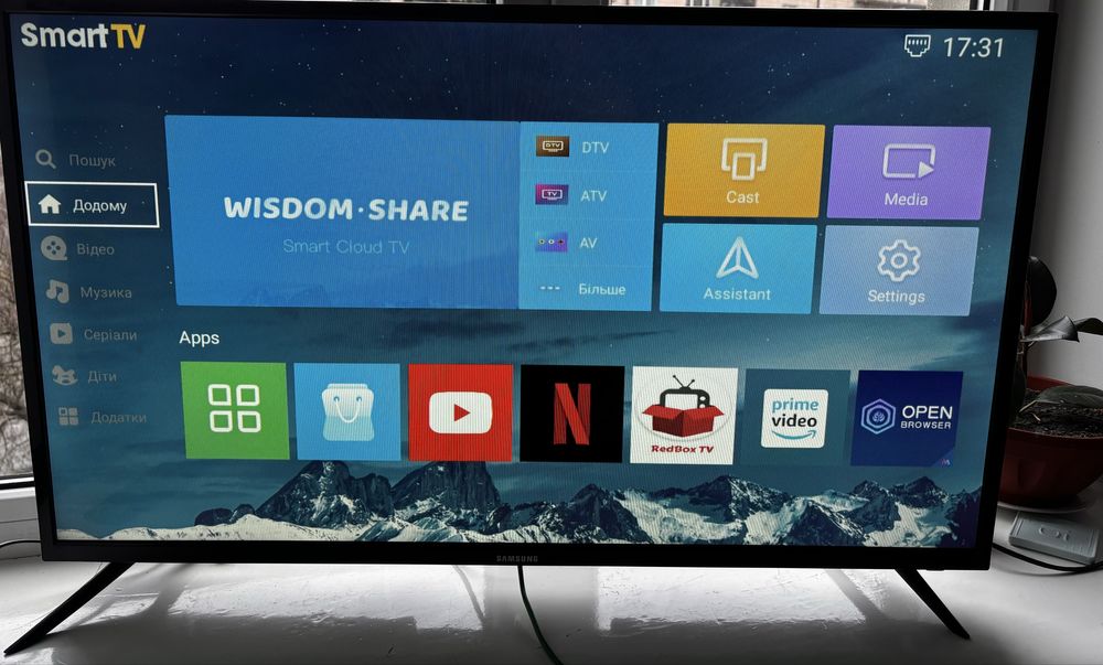 Samsung Smart TV 42” 4K UHD (модель RU42S500) — Android 11